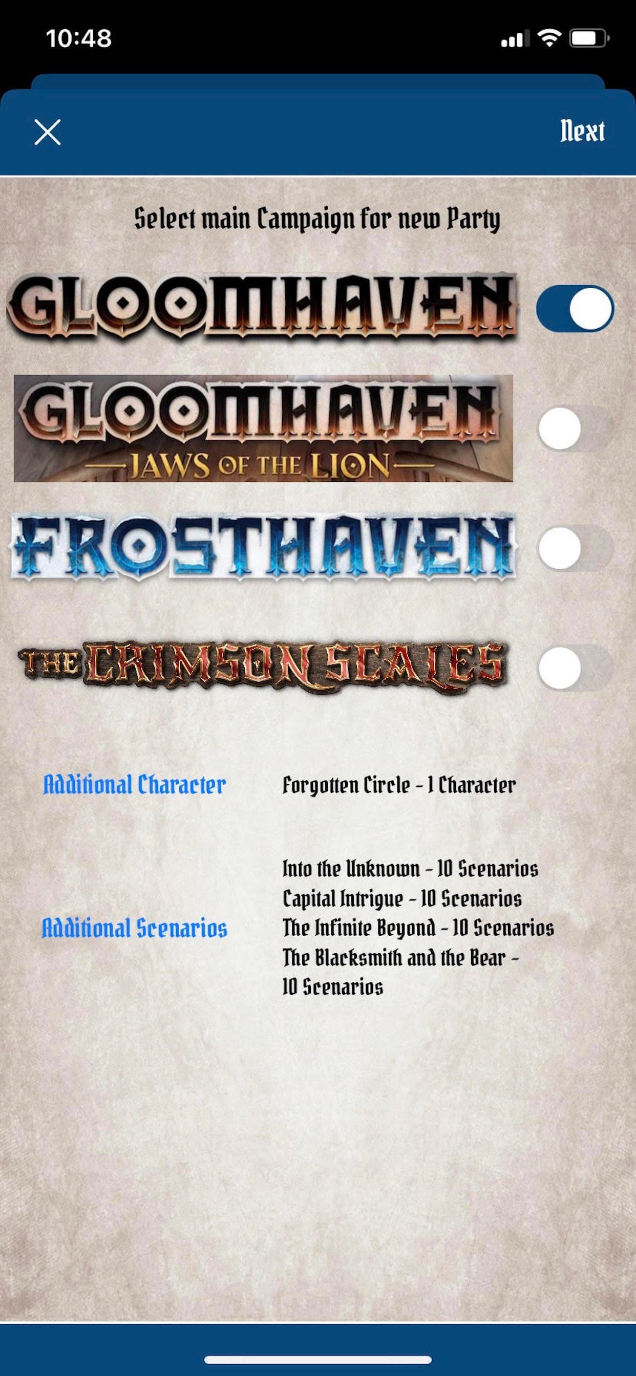 Gloomhaven Campaign Tracker screenshot 2 - screenshot