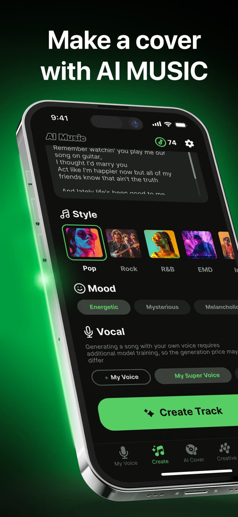 AI Music: Cover & Song Maker screenshot 2 - screenshot