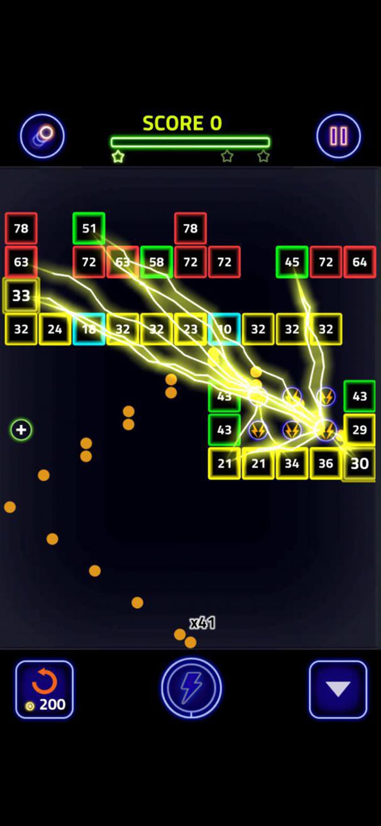 Brick Breaker Glow screenshot 2 - screenshot