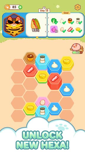 Hexa Food Sort - Sorting Games screenshot 13 - screenshot