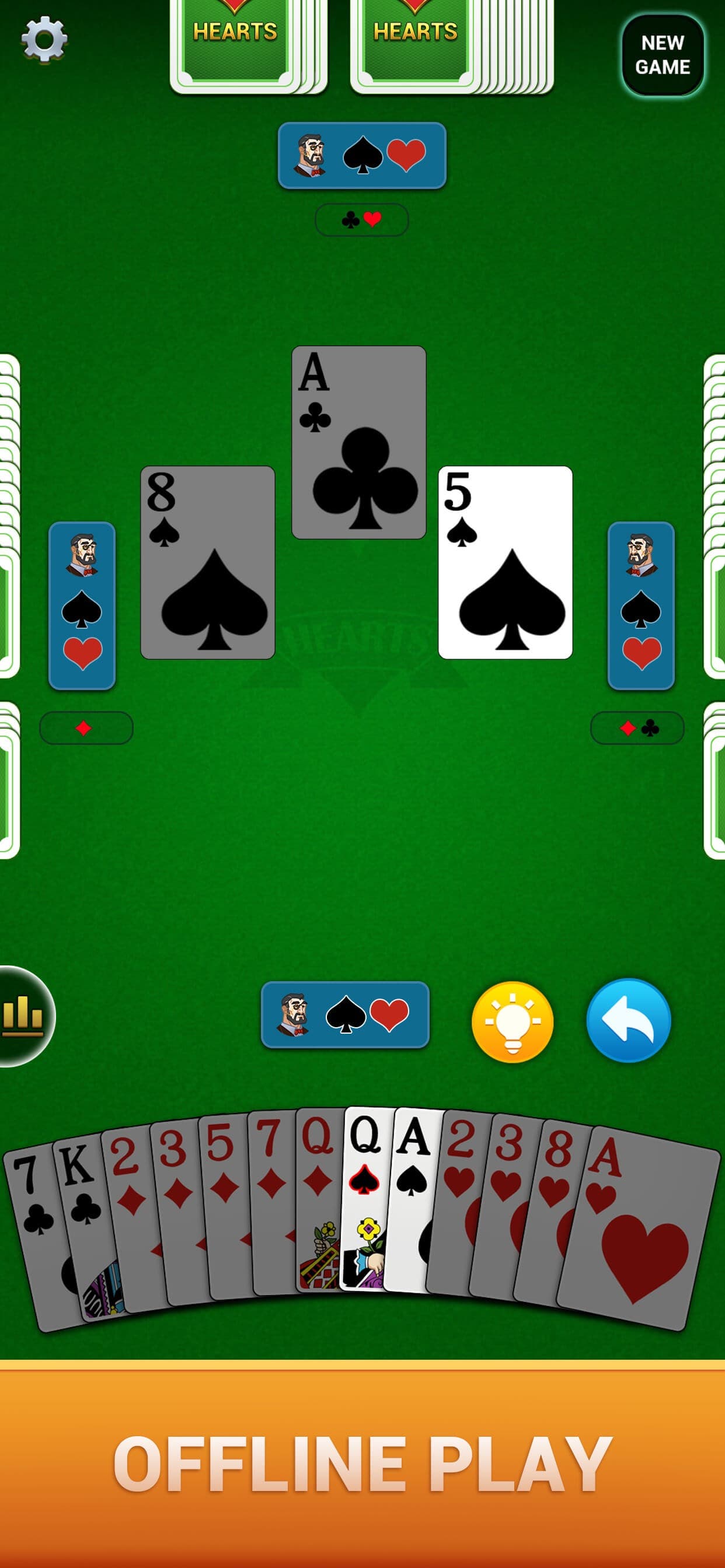 Hearts : Deluxe Card Game screenshot 1 - screenshot