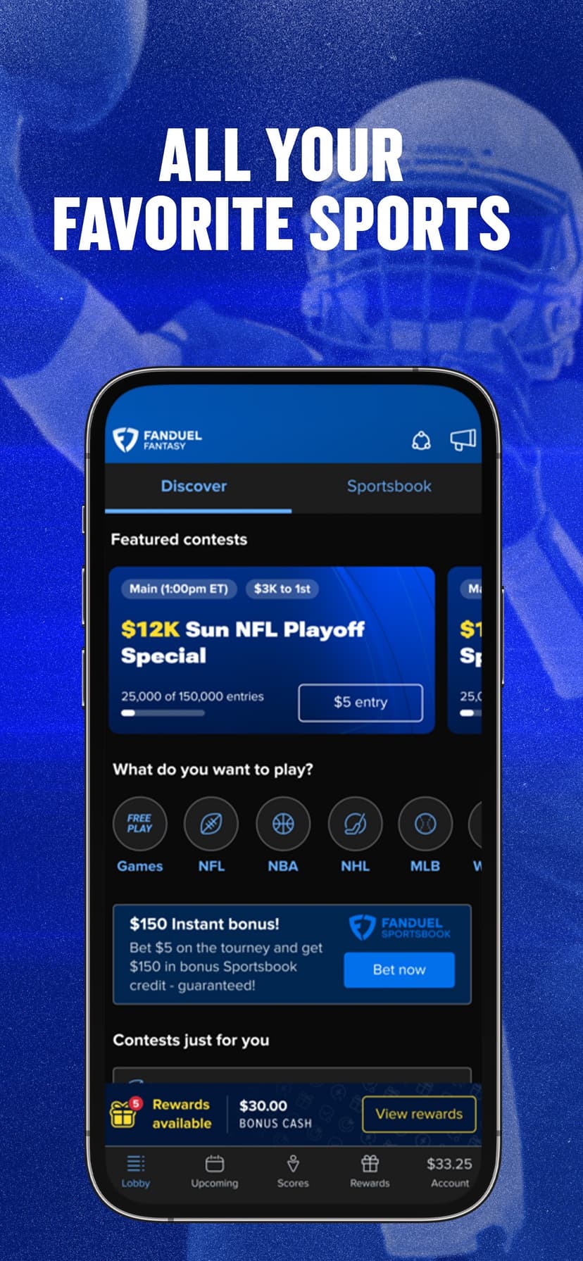 FanDuel Fantasy Sports screenshot 1 - screenshot