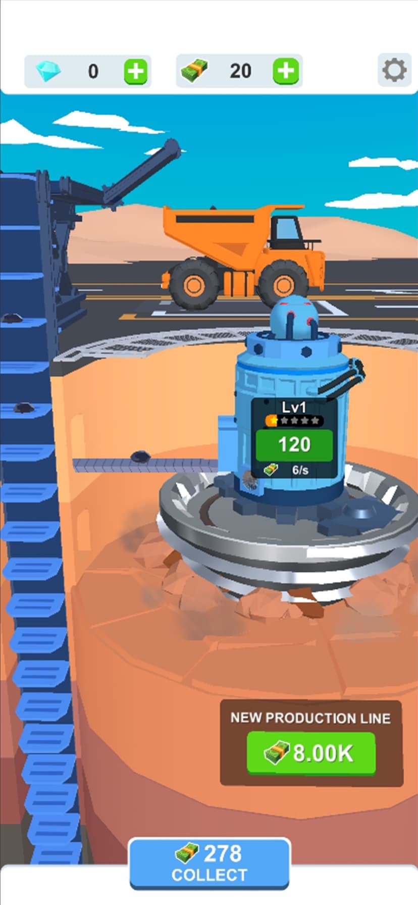 Idle Dig Factory screenshot 1 - screenshot