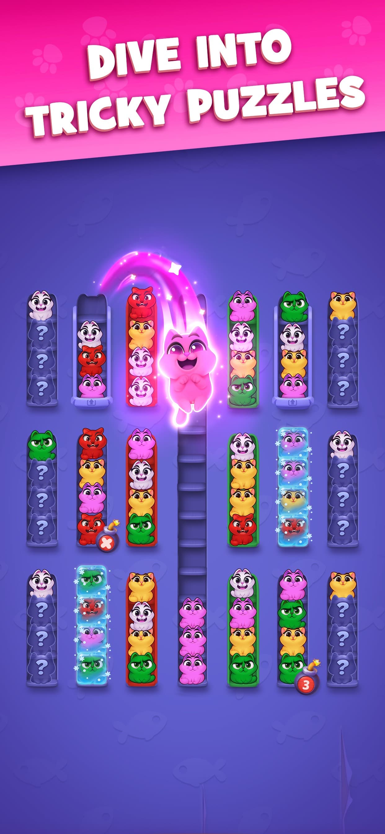 Kitty Sort: Twisted Tails screenshot 3 - screenshot