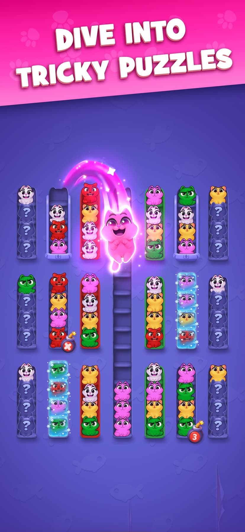Kitty Sort: Twisted Tails screenshot 3 - screenshot