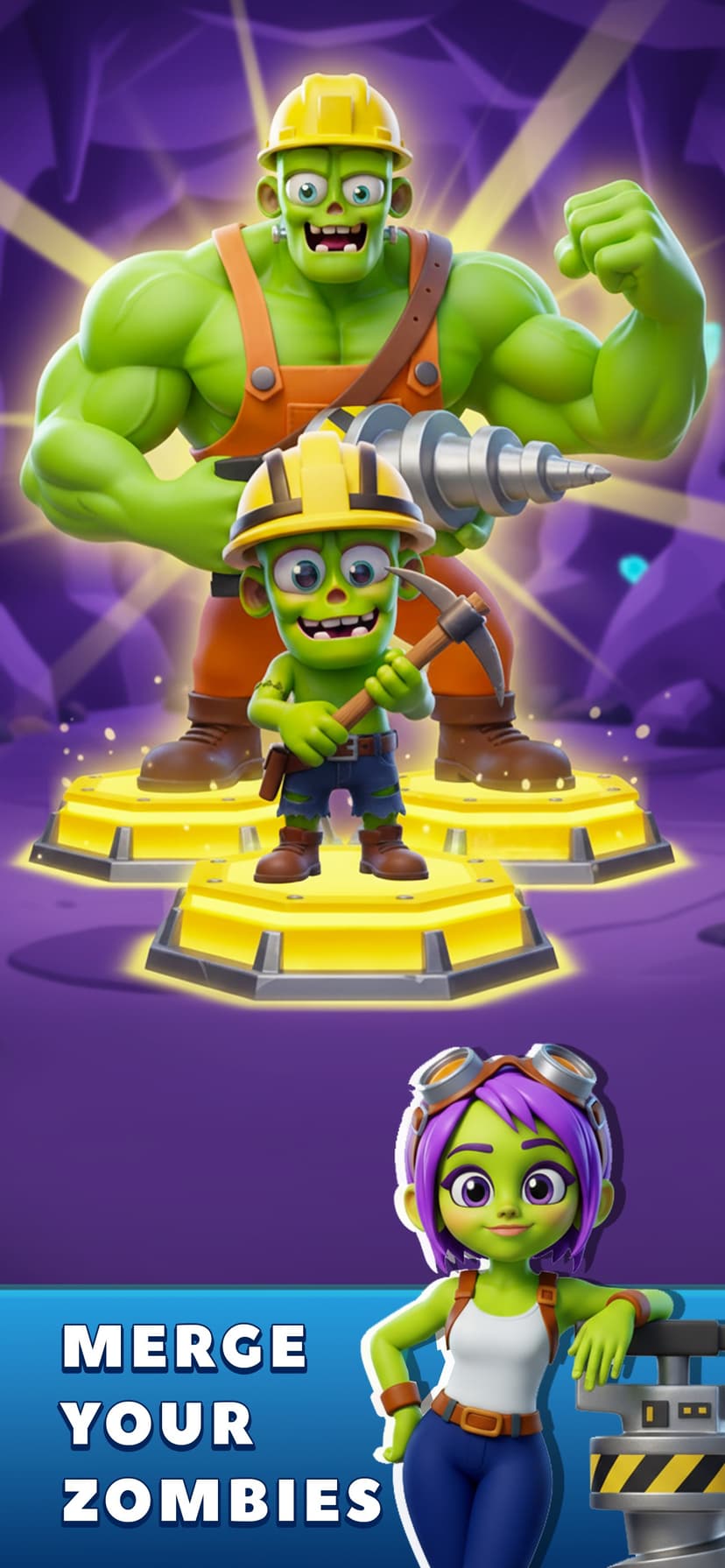 Idle Zombie Miner: Gold Tycoon screenshot 3 - screenshot