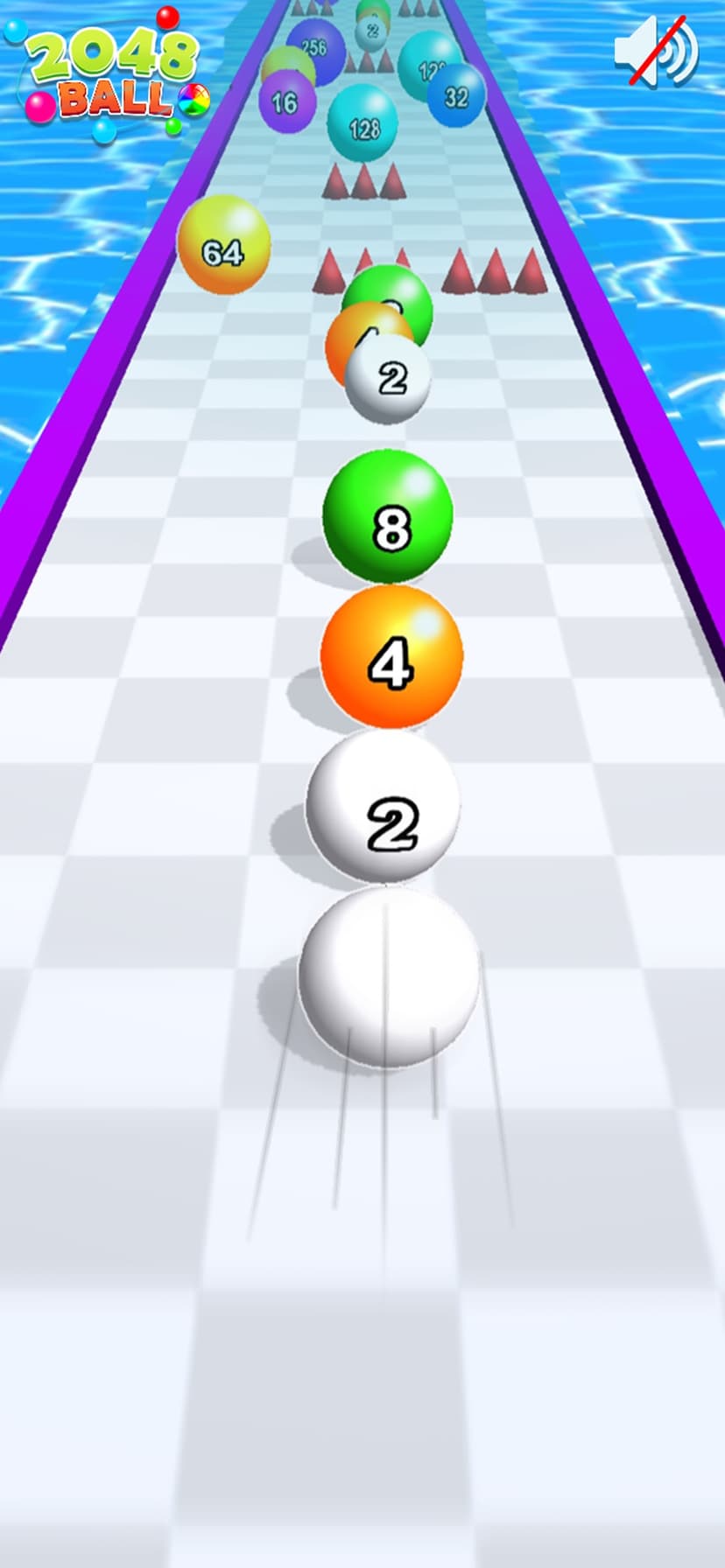 2048 Balls - Color Ball Run screenshot 1 - screenshot