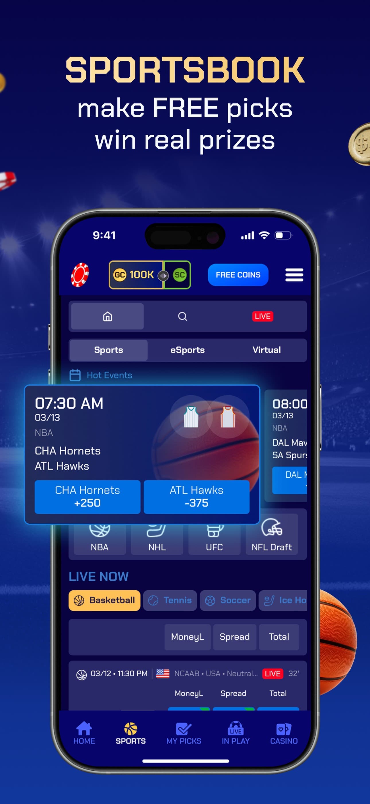 Sportzino: Social Sportsbook screenshot 2 - screenshot