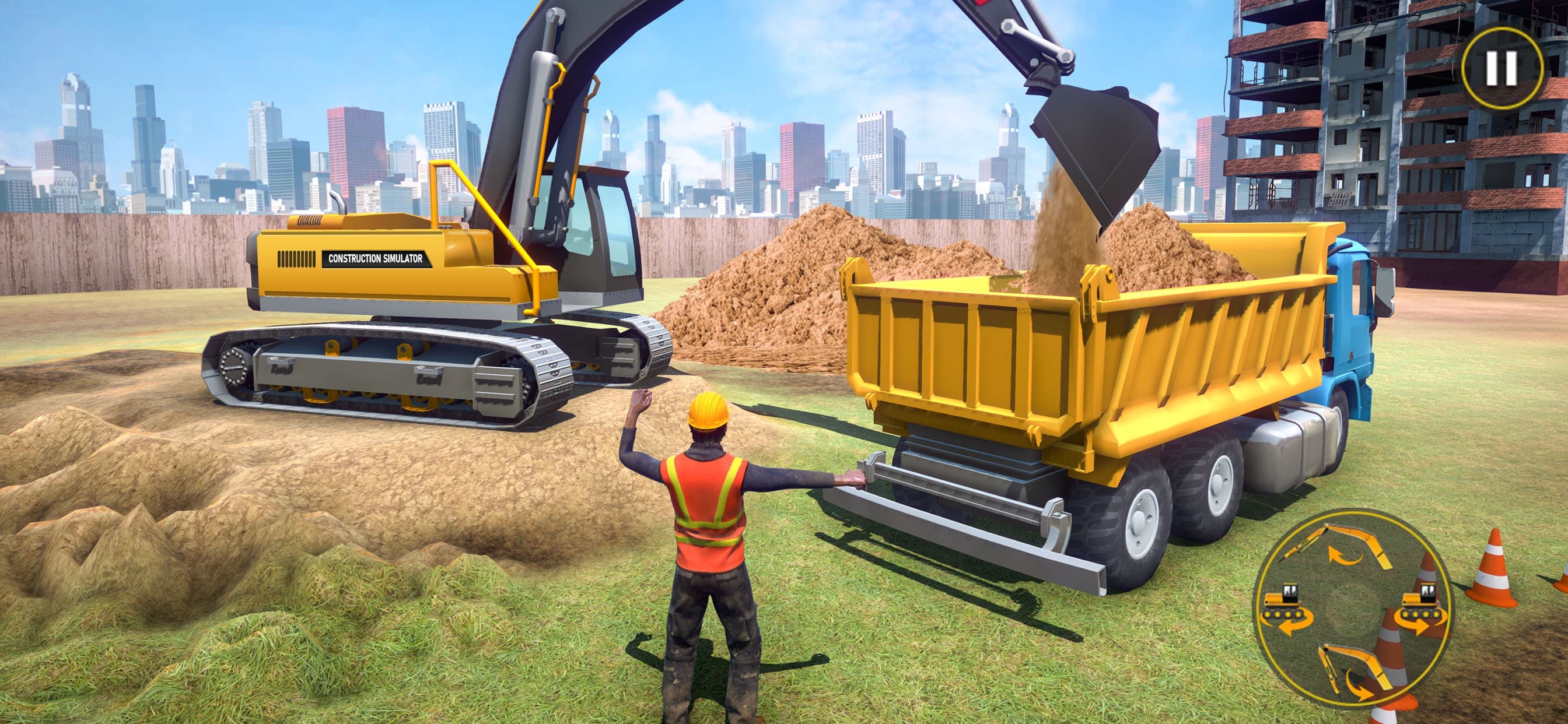 Construction Excavator Sim screenshot 1 - screenshot