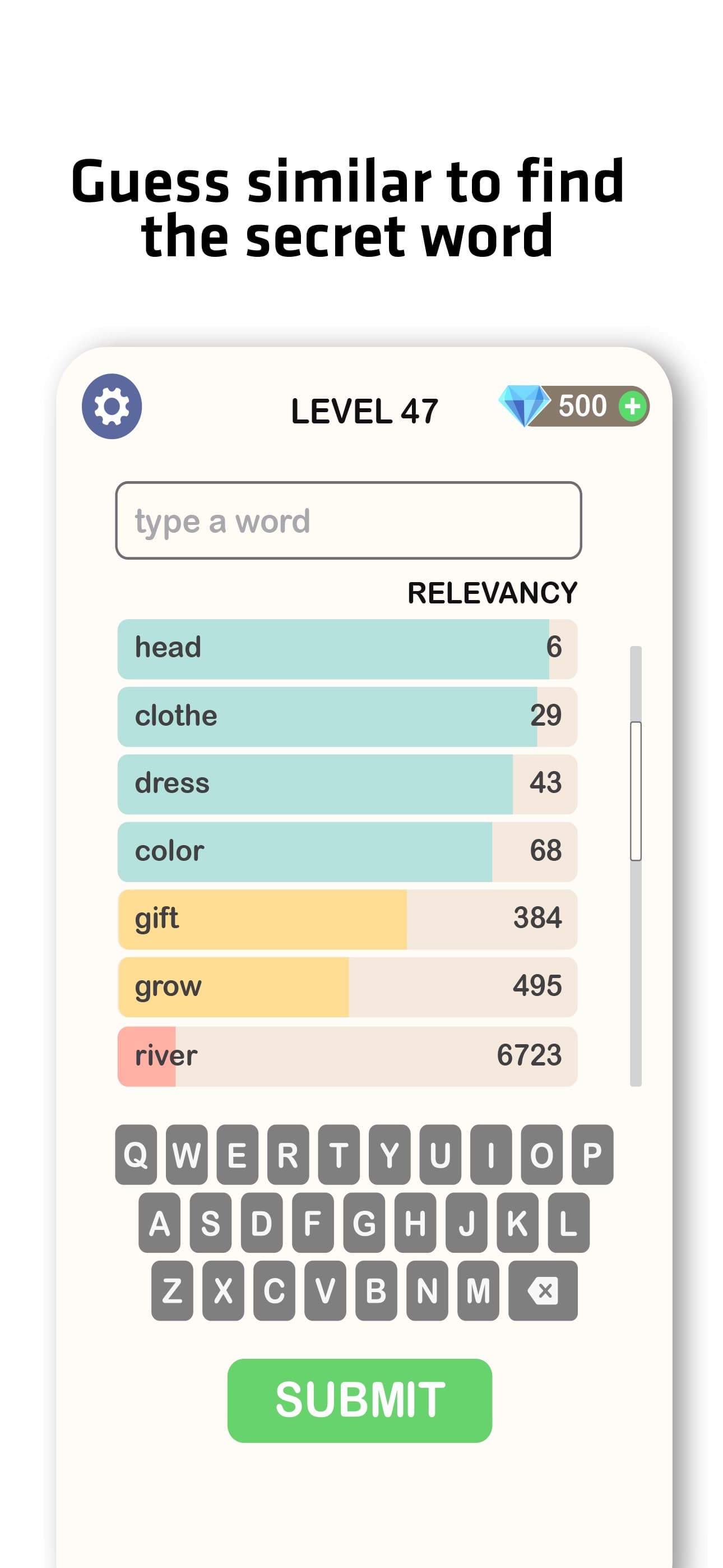 Contexto - Word Guess screenshot 3 - screenshot