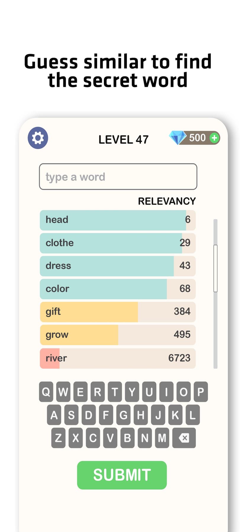 Contexto - Word Guess screenshot 3 - screenshot