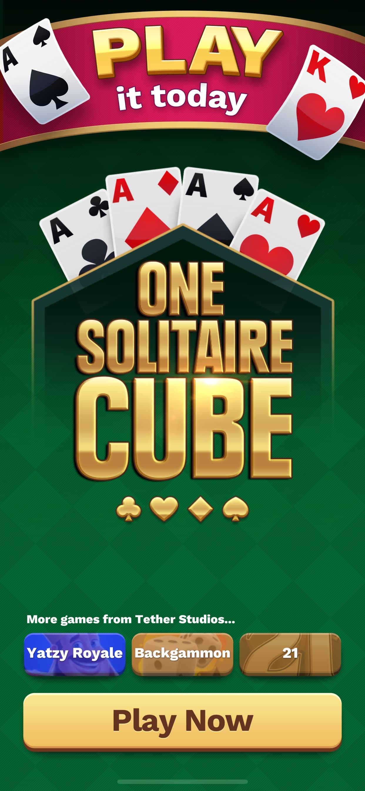 One Solitaire Cube screenshot 1 - screenshot