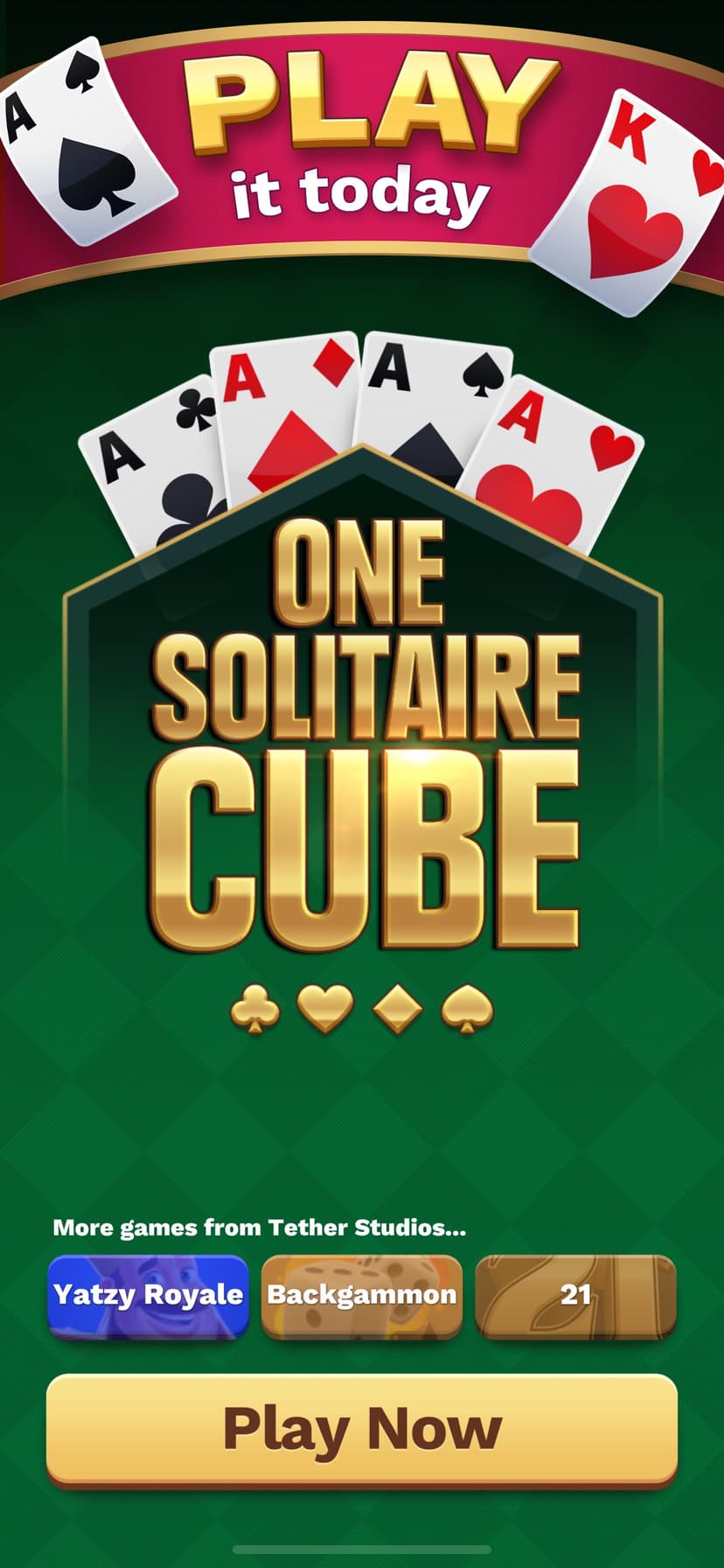 One Solitaire Cube screenshot 1 - screenshot