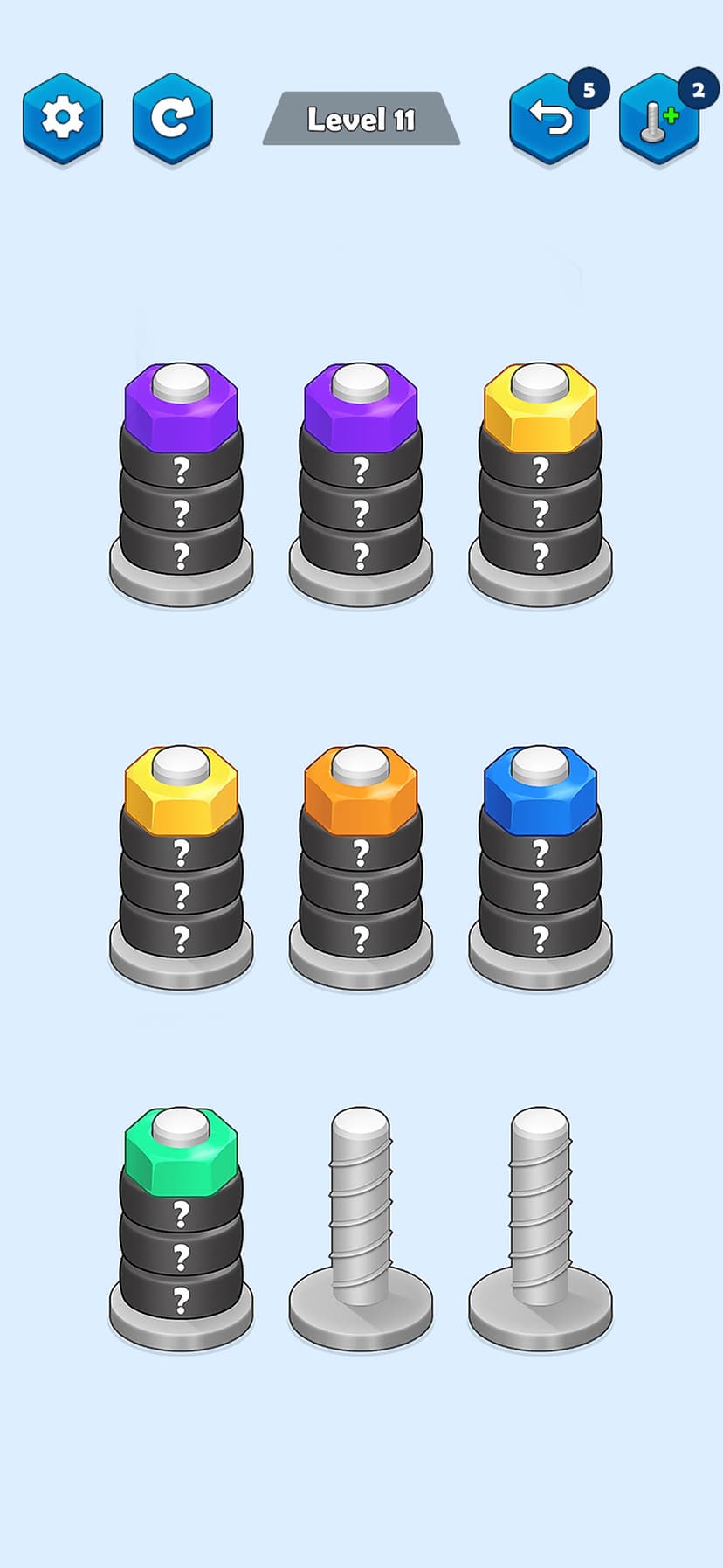 Nuts Sort - Color Sort screenshot 5 - screenshot