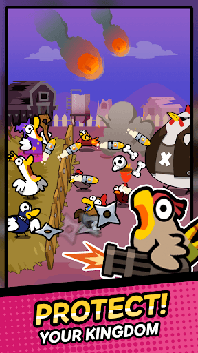 Duck vs Chicken : Idle Defense screenshot 1 - screenshot