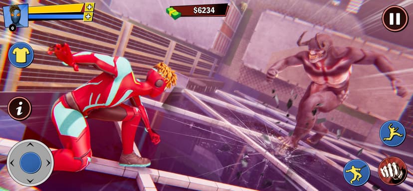 Rope Super Hero Flying Games screenshot 4 - screenshot