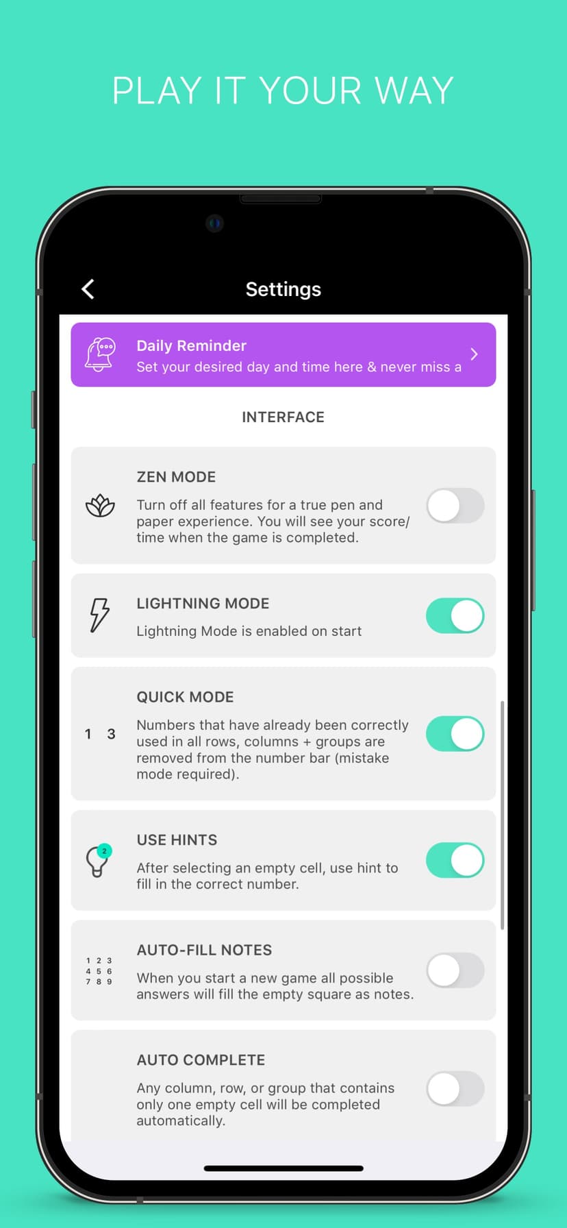 Sudoku Master Edition: Puzzles screenshot 7 - screenshot