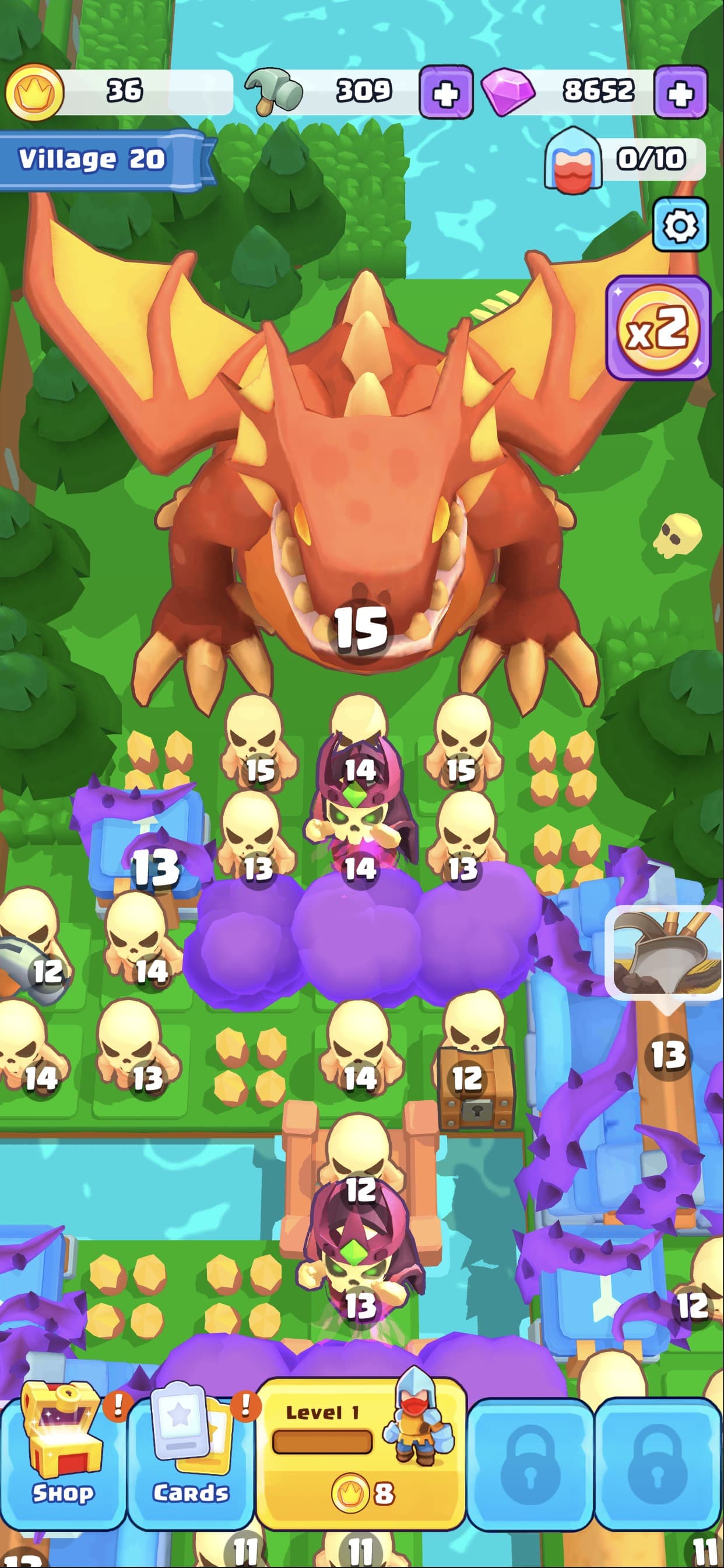 Brave Merge - Battle & Defense screenshot 2 - screenshot