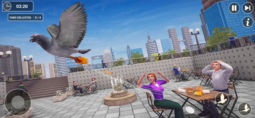 Pigeon Bird Flying Simulator screenshot 1 - screenshot
