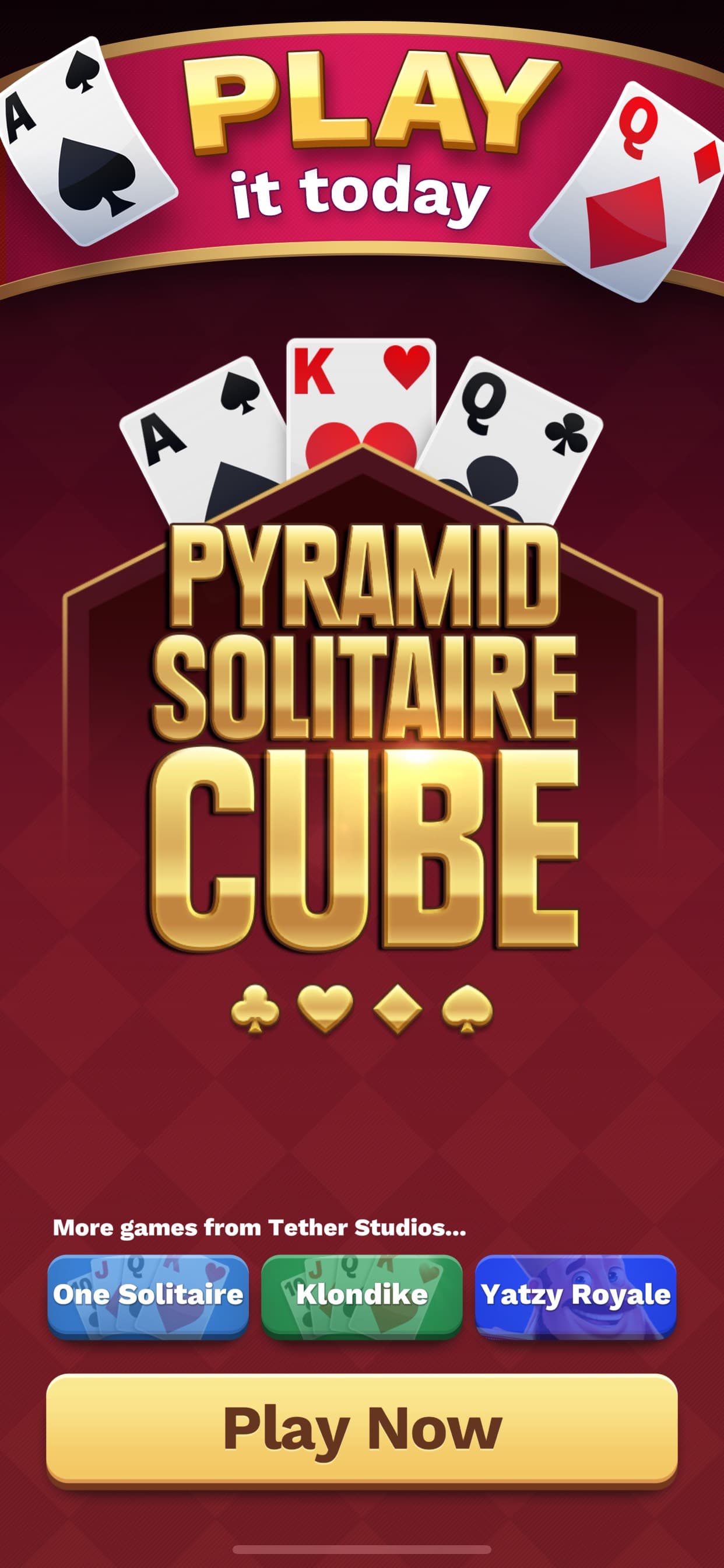 Pyramid Solitaire Cube screenshot 1 - screenshot