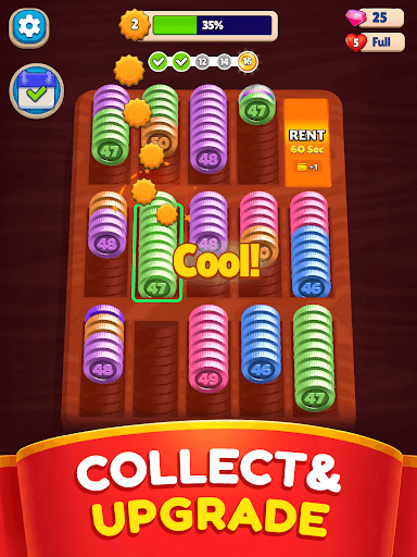 Pocket Sort: Coin Merge Puzzle screenshot 8 - screenshot