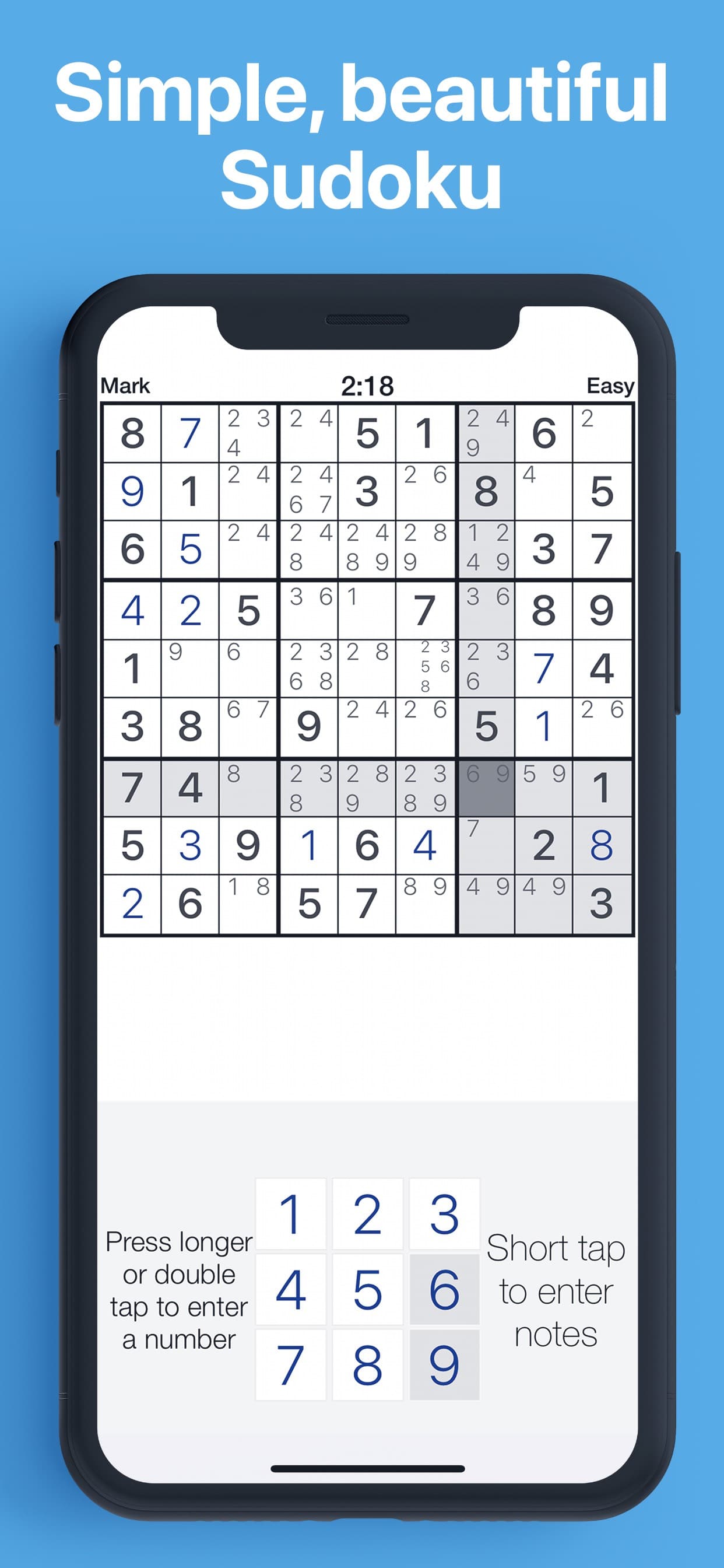 Pure Sudoku: The Logic Game screenshot 1 - screenshot