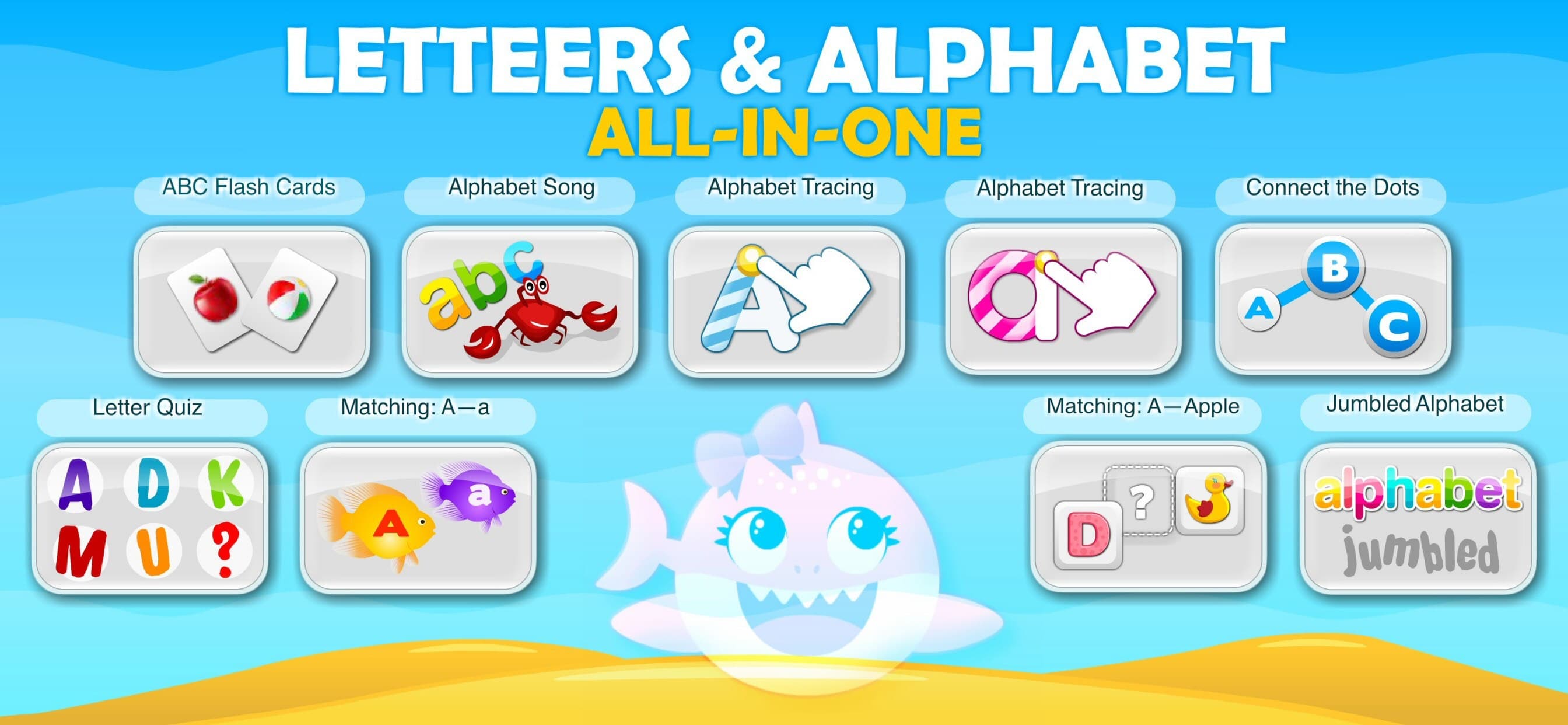 ABC Happy Shark Games for Kids screenshot 1 - screenshot
