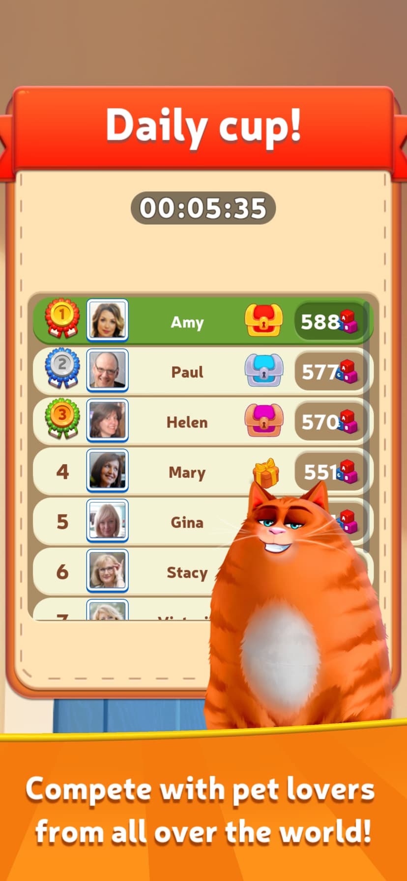 Kitty Scramble: Word Stacks screenshot 4 - screenshot