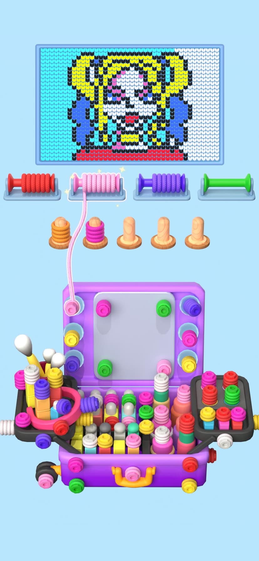 Wool Master 3D - Pixel Sort screenshot 4 - screenshot