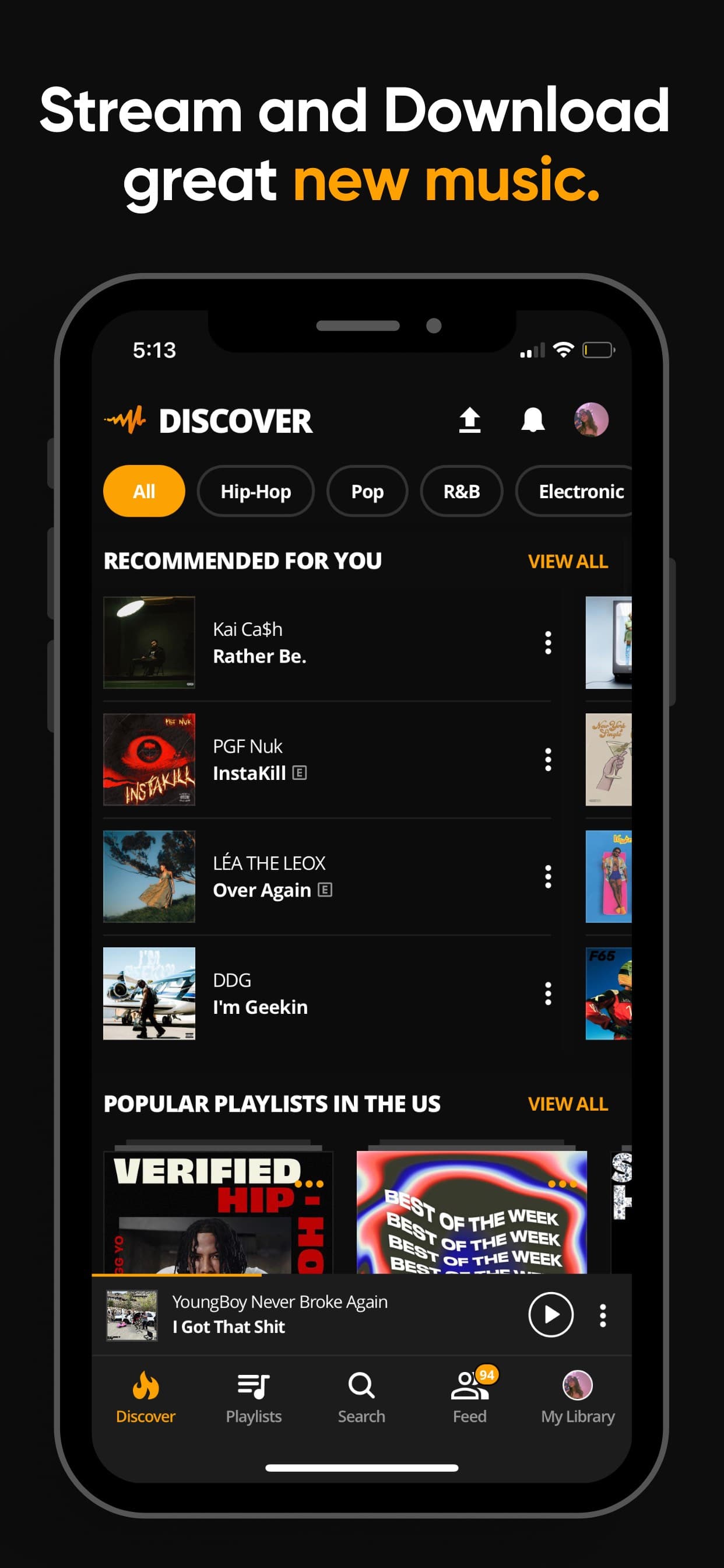 Audiomack - Play Music Offline screenshot 1 - screenshot