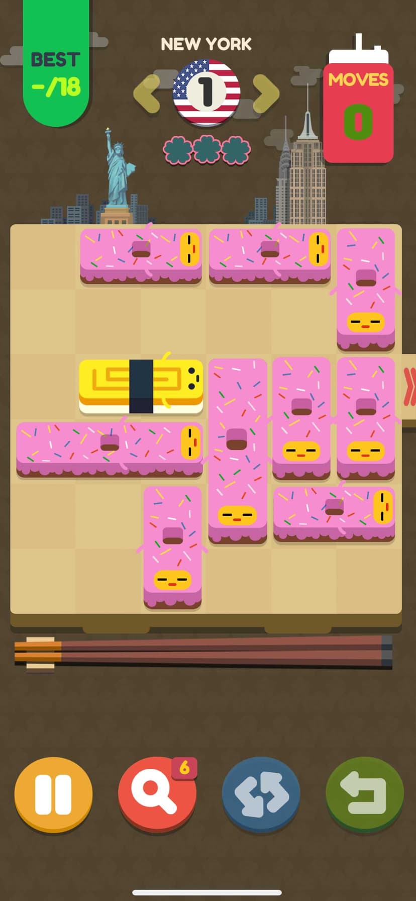 Push Sushi - slide puzzle screenshot 1 - screenshot