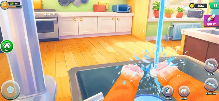 Kitten vs Nana Trickster Clash screenshot 1 - screenshot