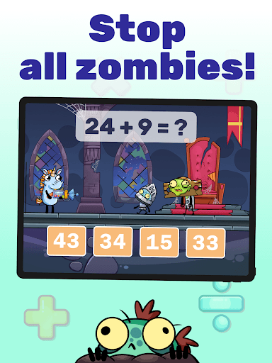 Math games: Zombie Invasion screenshot 7 - screenshot