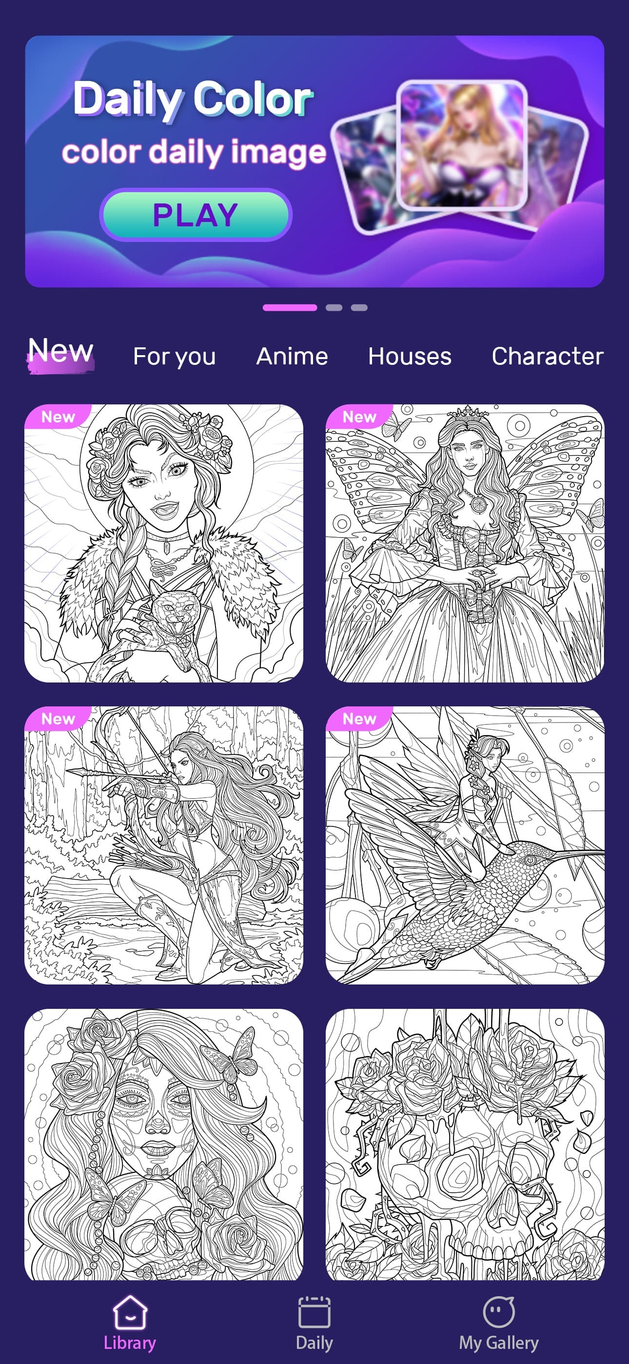 Fairy Color - Paint by number screenshot 6 - screenshot