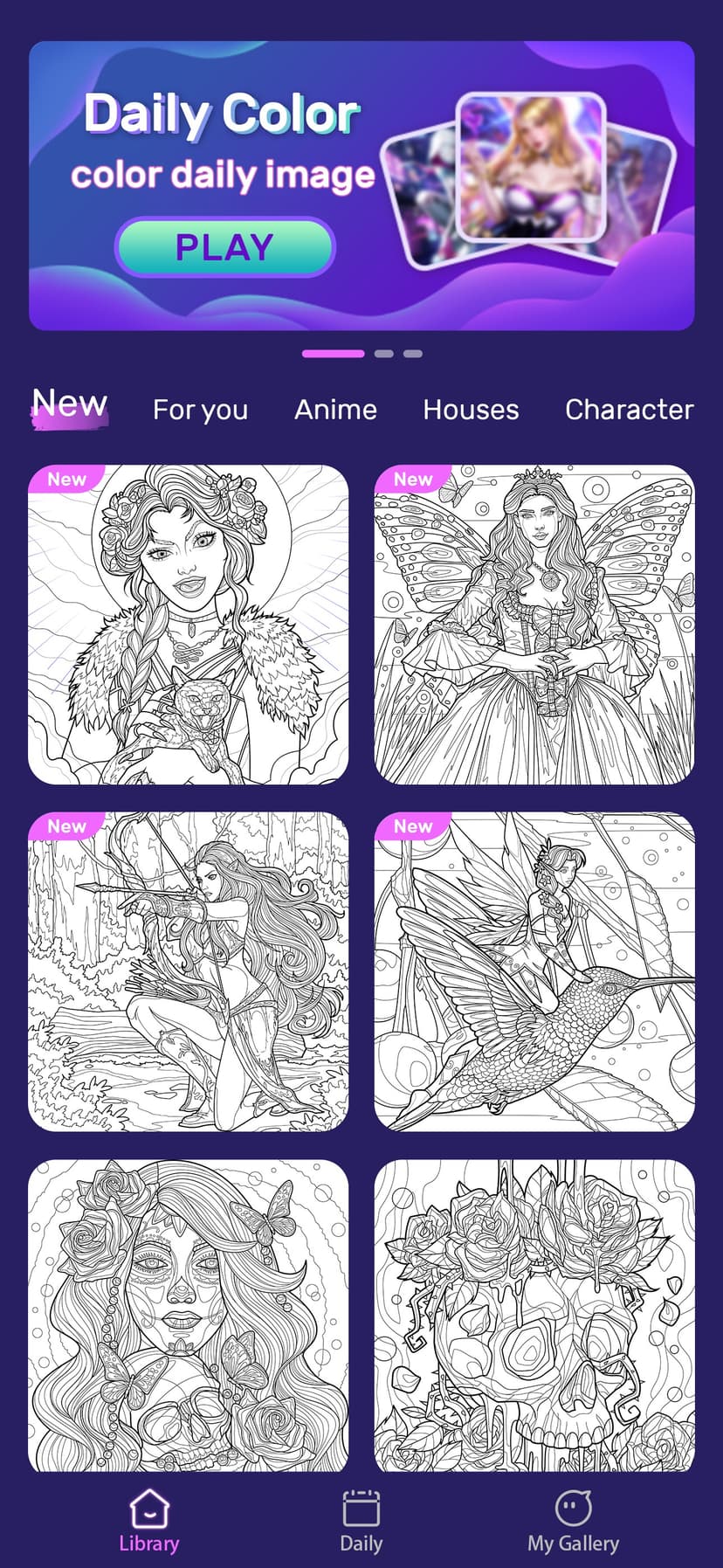 Fairy Color - Paint by number screenshot 6 - screenshot