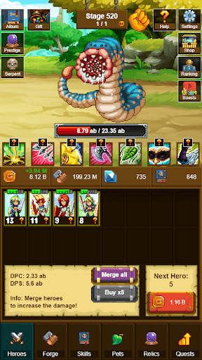 Idle Pixel Heroes: Idle Merger screenshot 27 - screenshot