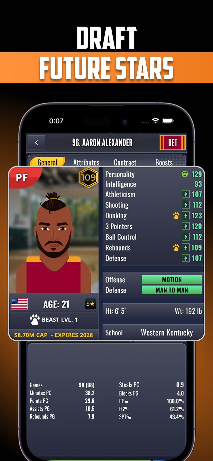 Ultimate Pro Basketball GM screenshot 2 - screenshot