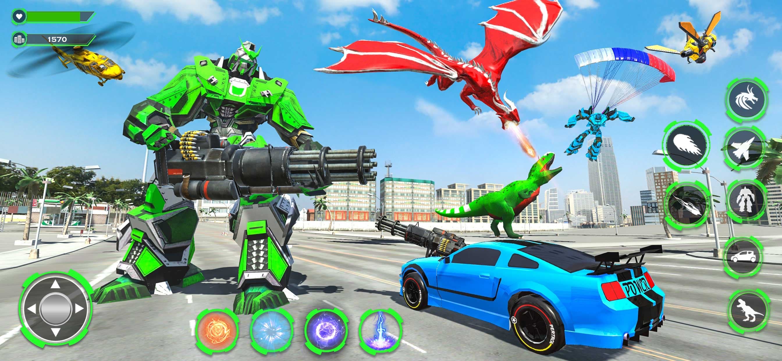 Wild Dino Robot Transform Game screenshot 1 - screenshot