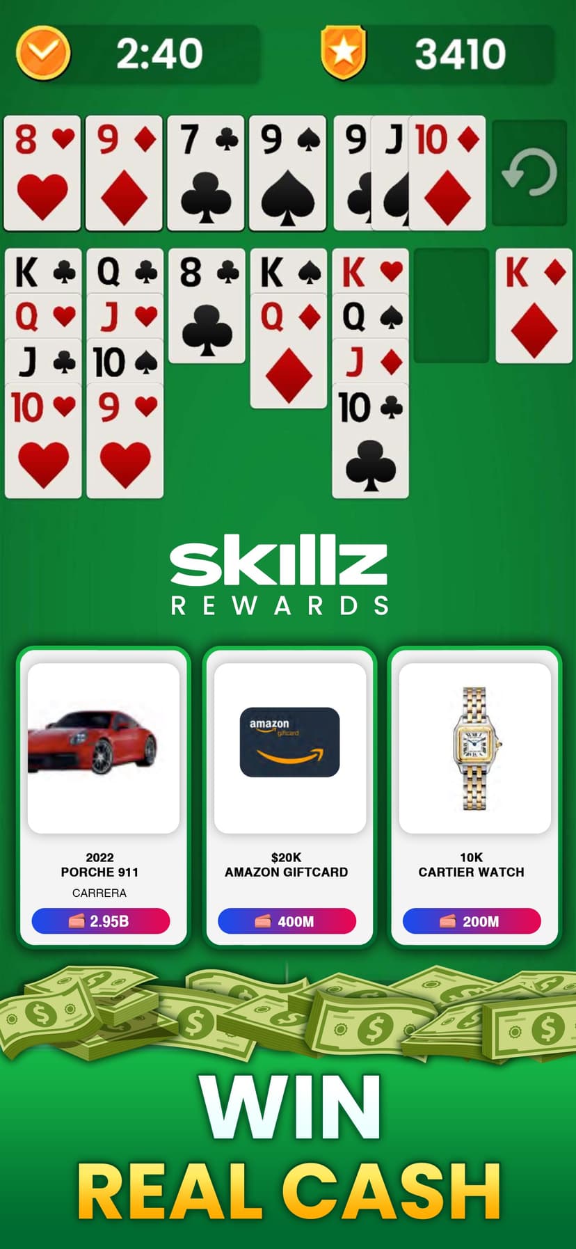 Solitaire Real Money - Rewards screenshot 3 - screenshot