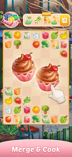 Corner cafe : Merge & Cook screenshot 1 - screenshot