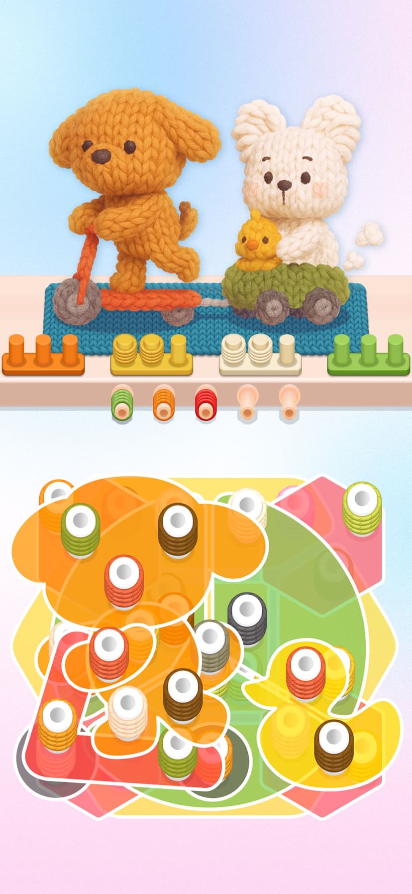 Stitch Sort - Wool Yarn Craze screenshot 1 - screenshot