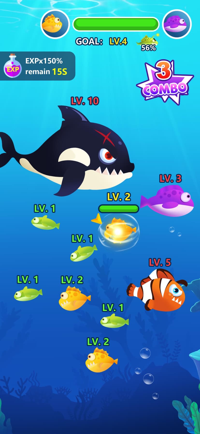 Ocean Fish Evolution screenshot 2 - screenshot