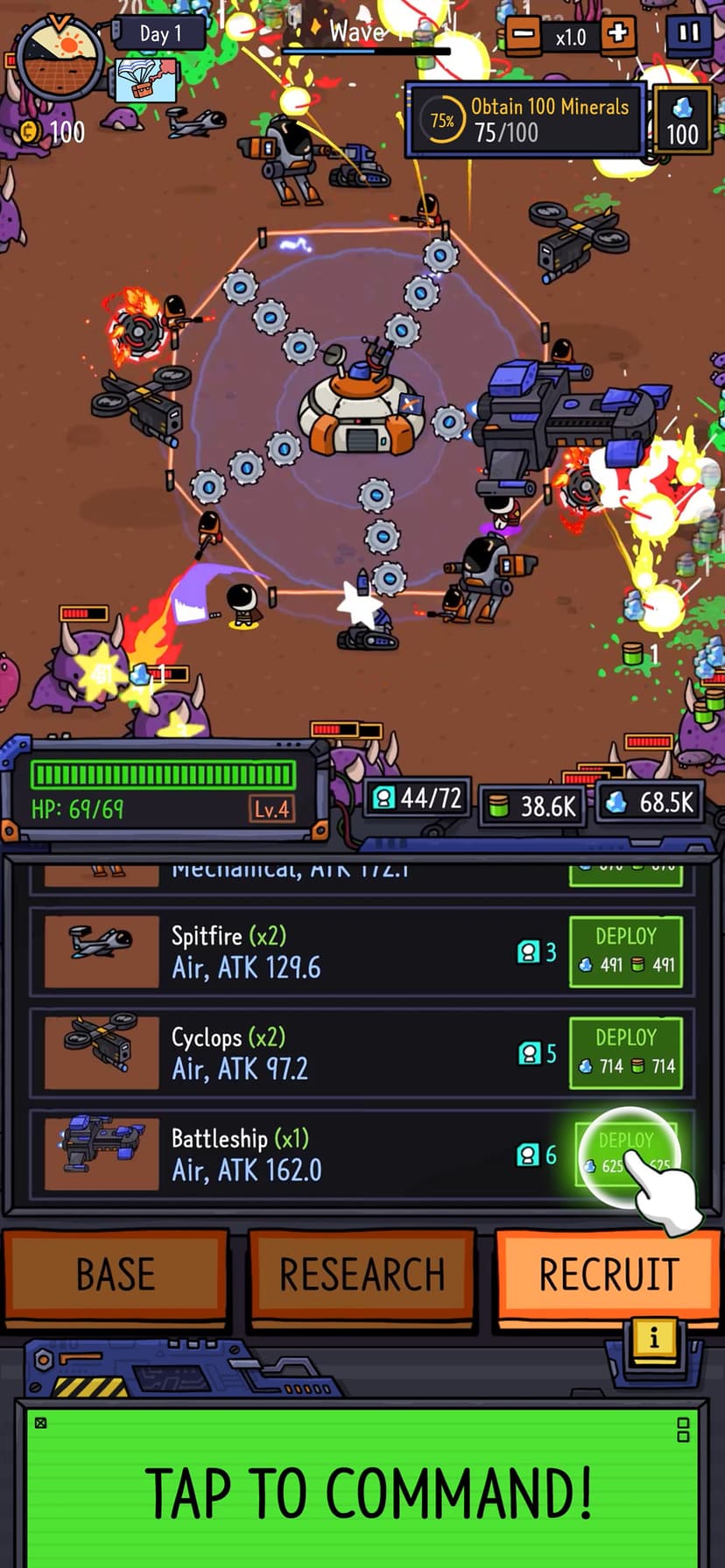 SpaceXYZ: Idle Tower Defense screenshot 5 - screenshot