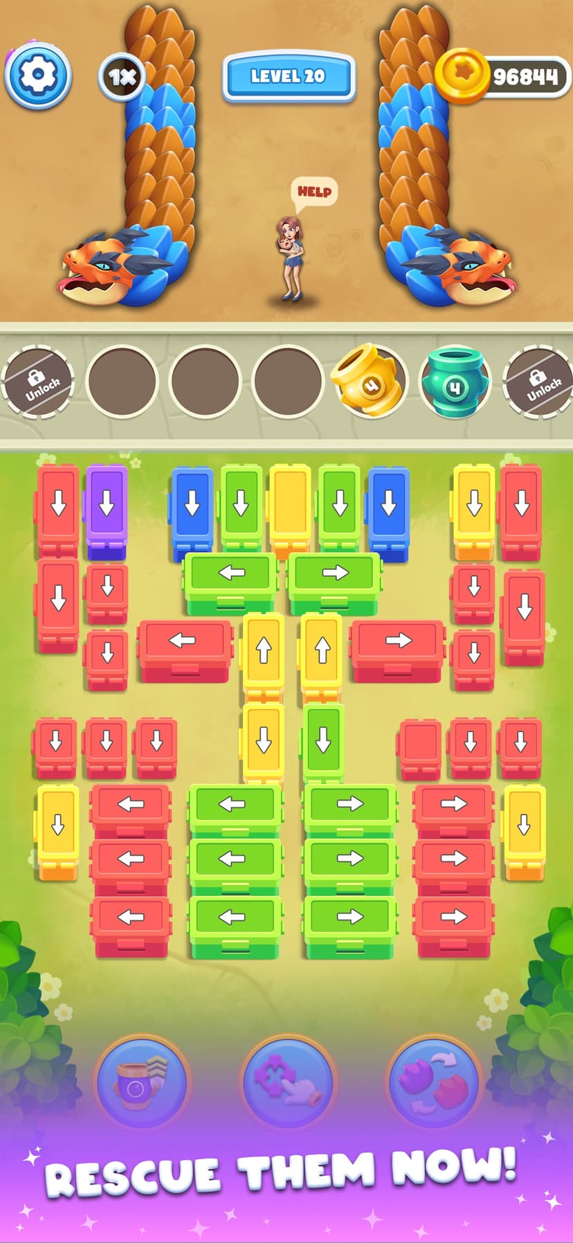 Snake Out Color Puzzle screenshot 5 - screenshot