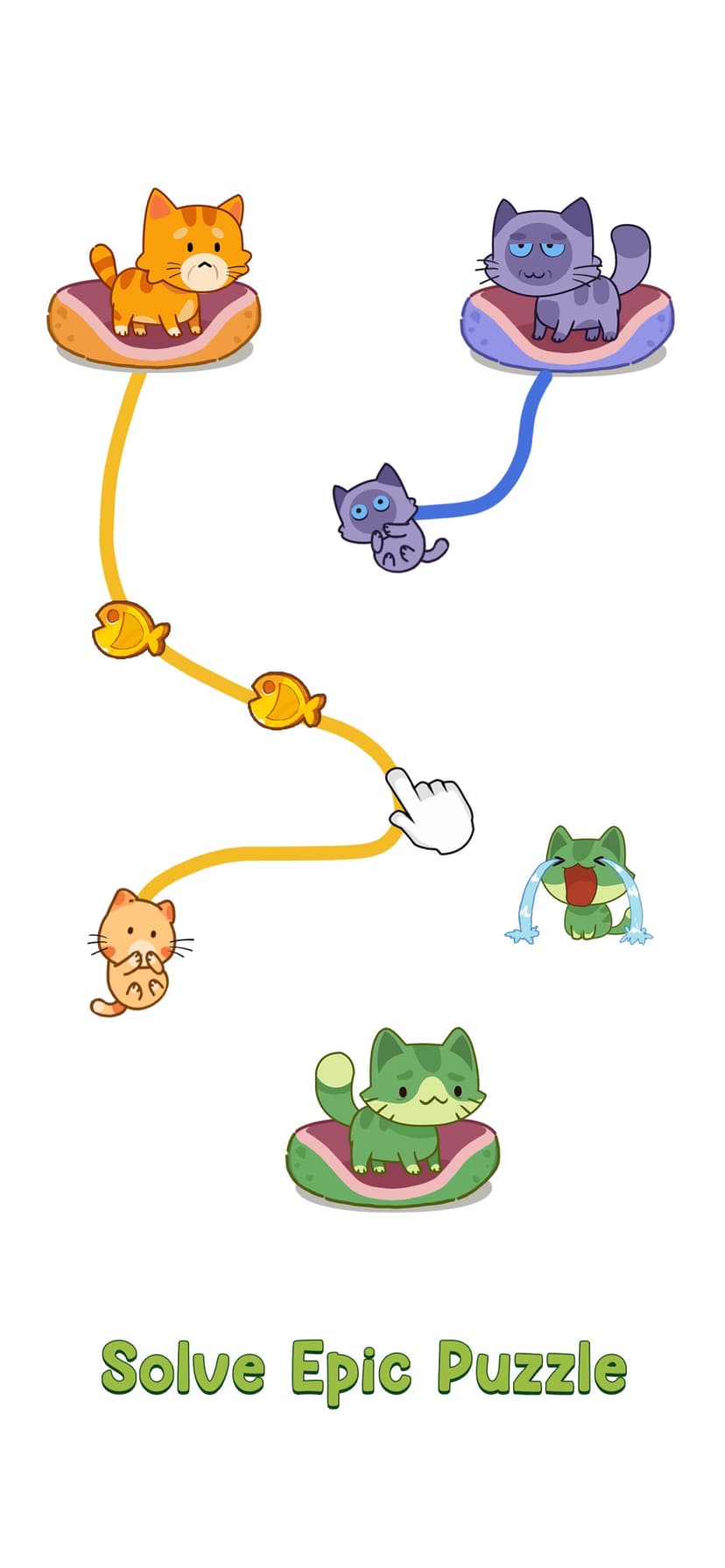 Cat Puzzle: Draw to Kitten screenshot 2 - screenshot