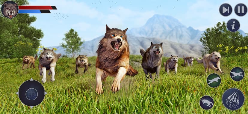 The Wild Wolf Life Simulator 2 screenshot 1 - screenshot