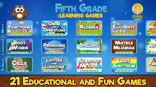 Fifth Grade Learning Games screenshot 1 - screenshot