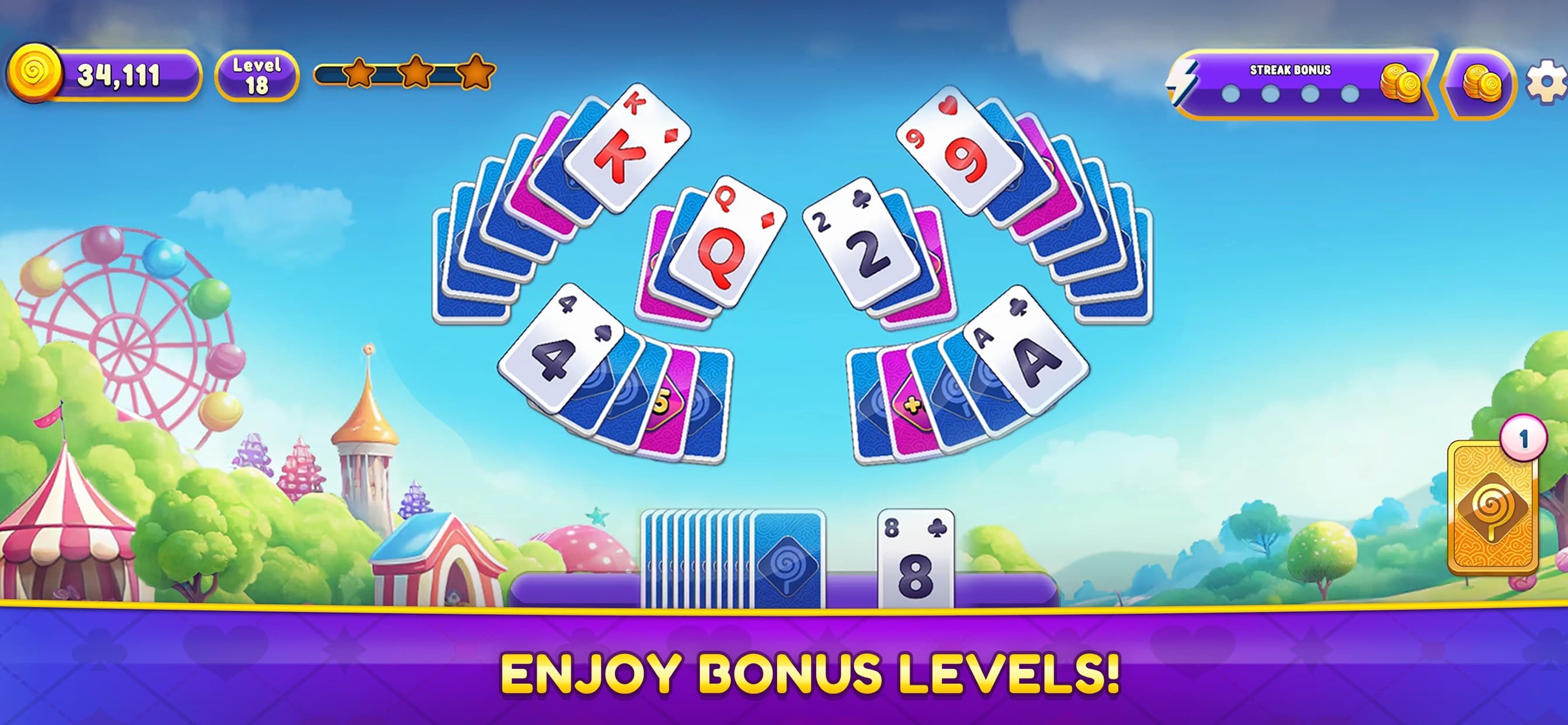 Solitaire Candy World screenshot 3 - screenshot