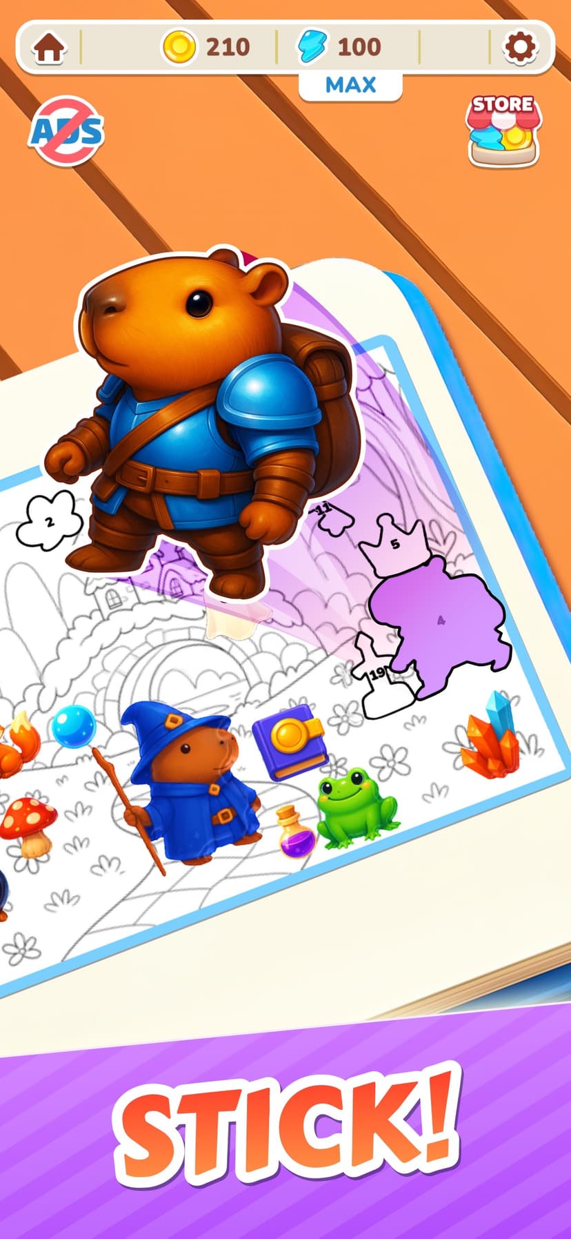 Capybara Puzzle: Sticker Merge screenshot 1 - screenshot