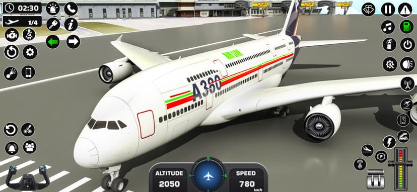 Airplane Flying Simulator 3D screenshot 1 - screenshot